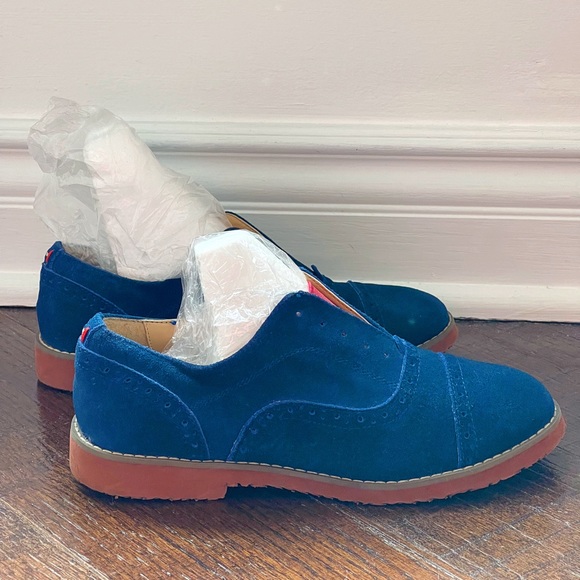 TOMMY HILFIGER Navy Blue Oxfords - Picture 6 of 13